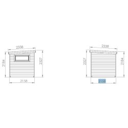 Sauna Anita med 2 rum Saml selv