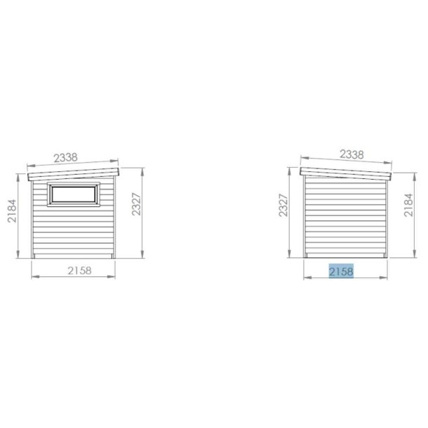 Sauna Anita med 2 rum Saml selv