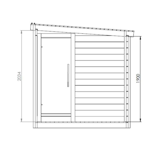 Sauna Anita med Terrasse Saml selv