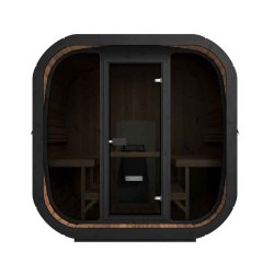 Sauna ICON 220 XL med glas front saml Selv