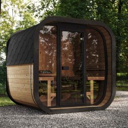 Sauna ICON 220 XL med glas front saml Selv