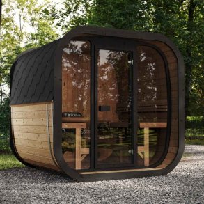 Sauna ICON 220 XL med glas front saml Selv