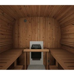 Sauna Icon 385 Deluxe 226 cm Thermowood Saml Selv