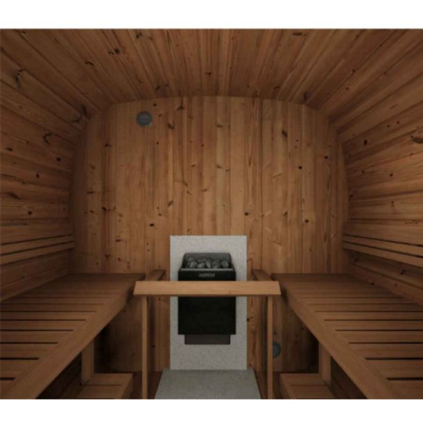 Sauna Icon 385 Deluxe 226 cm Thermowood Saml Selv