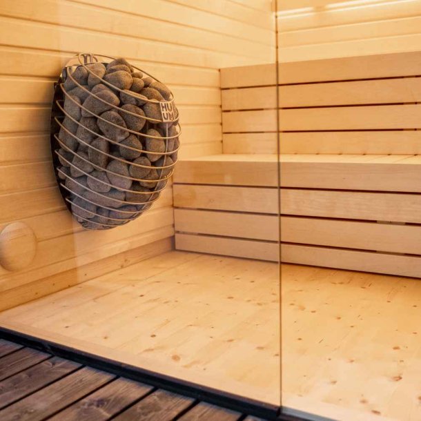 Sauna LUMI med isoleret fladt tag