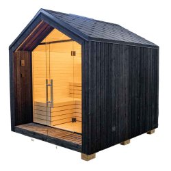 Sauna LUMI med isoleret spids tag