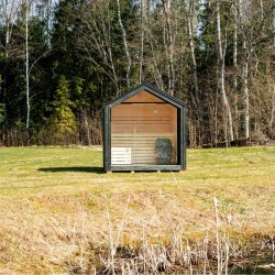 Sauna LUMI med isoleret spids tag