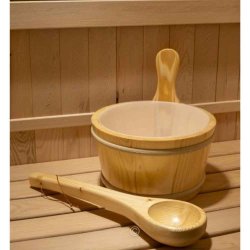 Sauna spand med plastikindsats og trse