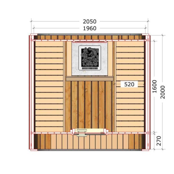 Sauna Icon 200 S Thermowood Saml selv