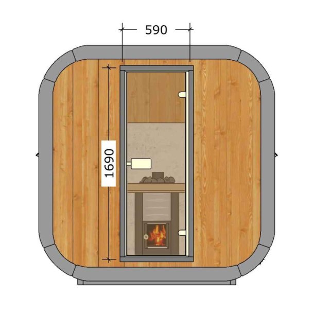 Sauna Icon 200 S Thermowood Saml selv