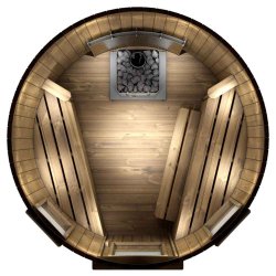 Sauna Tnde Thermowood 180 Brndeovn-Stlplade Saml selv