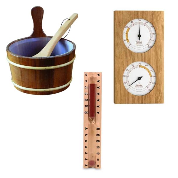 Sauna St Luxe Spand, se, Sandur og Termometer-hygrometer