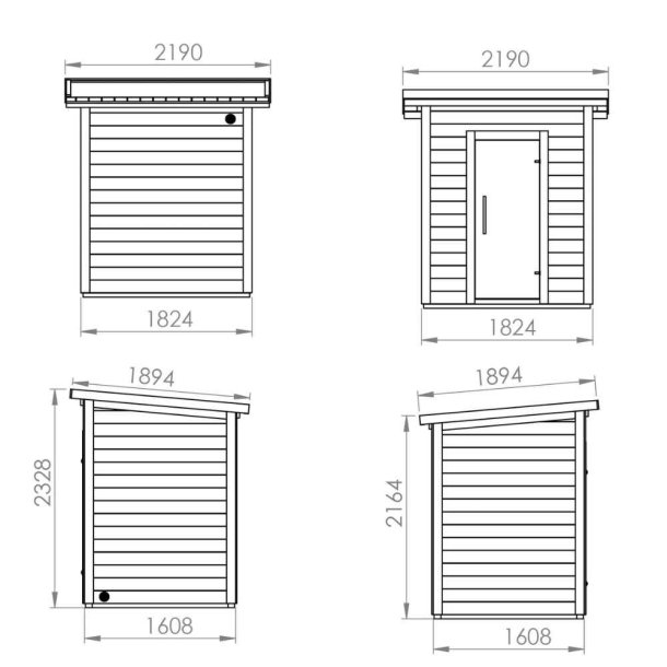 Saunahytte Brico Saml selv
