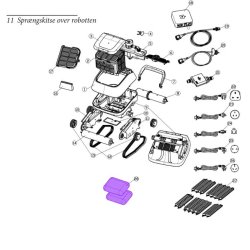 Krerem Drivrem til Poolrobot 8streme 1054/7310/7311/7320