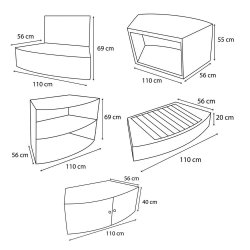 Spa mbel st til Netspa Octopus 165