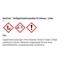 SpaCare - Vedligeholdelsespakke til Udespa