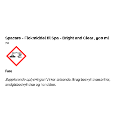 Spacare - Flokmiddel til Spa - Bright and Clear 500 ml