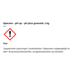 Spacare - pH up - pH plus - 1 kg granulat