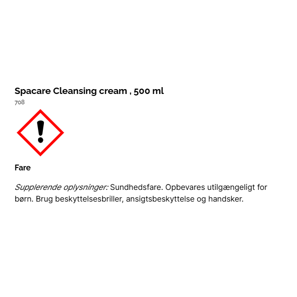 Spacare Cleansing cream 500 ml