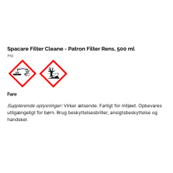 Spacare Filter Cleaner 500 ml - Patron Filter Rens