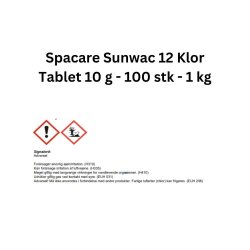 Spacare Sunwac 12 Klor Tablet 10 g - 100 stk - 1 kg
