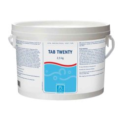 Spacare Tab Twenty - Langsom 20 g Klortablet - 2,5 kg