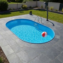 Oval Pool Toscana H&oslash;jde 1,35 m 0,6 mm liner Flere st&oslash;rrelser