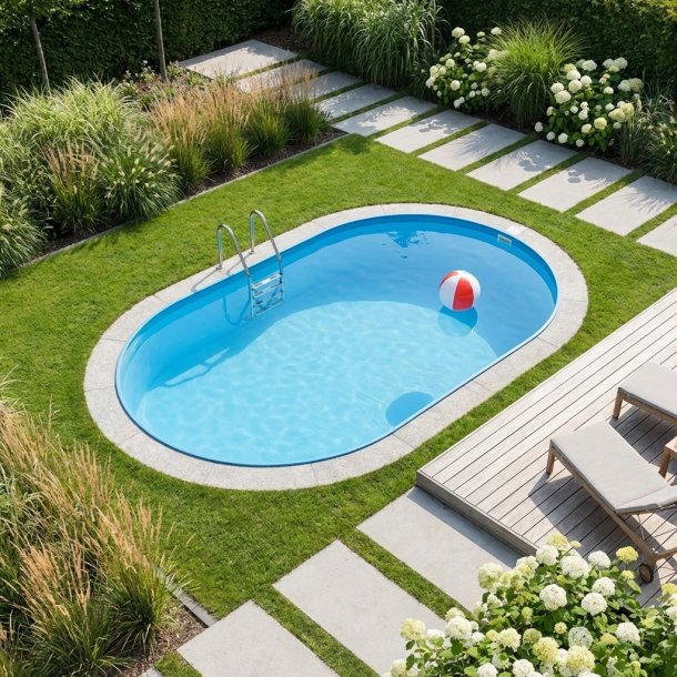 Oval Pool Toscana H&oslash;jde 1,35 m 0,6 mm liner Flere st&oslash;rrelser