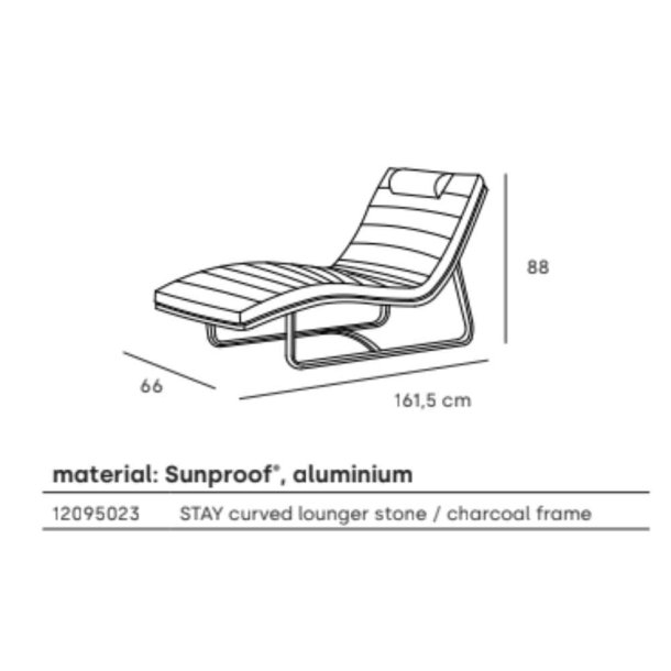 Stay Curved Lounger - Liggestol
