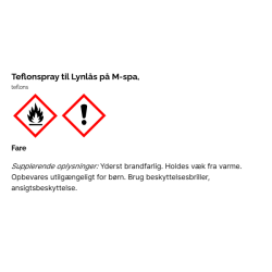Teflonspray til Lynls p M-spa