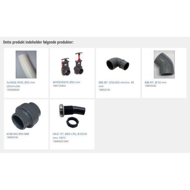 Tilslutningsr�r retur XS filtrering Emaux