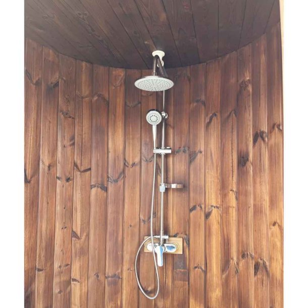 Udendrs Brusekabine i Thermowood