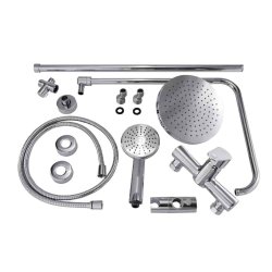 Udendrs Brusekabine i Thermowood