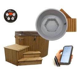 Udespa Topspa XS Grey Marble Topisoleret Wifi