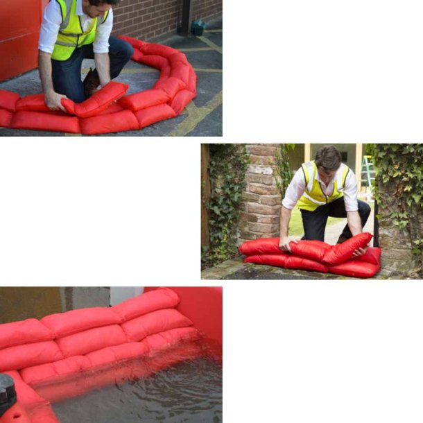 Vandbarriere HydroSnake 2-pak 1450 x 50 mm - 15-20L