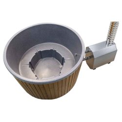 Vildmarksbad Finntub Isoleret Black Marple 25 kw Brndeovn