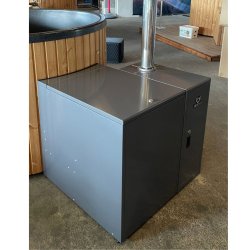 Vildmarksbad Platinum pakke med biodiesel vandvarmer, trappe og cover