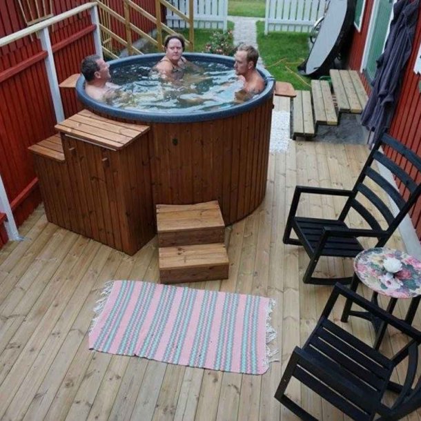 Citytub Vildmarksbad Arctic Gasovn Isoleret Black marple