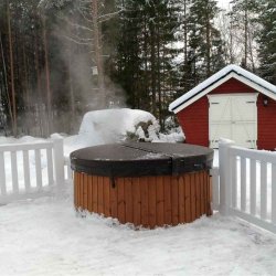 Citytub Vildmarksbad Arctic Gasovn Isoleret Black marple