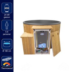 Citytub Gasovn Polyethylen-Thermowood - Dark grey