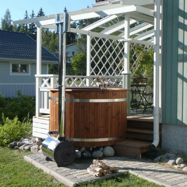 Vilpra Brndeovn til Vildmarksbad Udvendig15 kw Syrefast stl