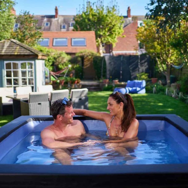 Firkantet Udespa Garda 6 personer Charcoal Rattan Wifi