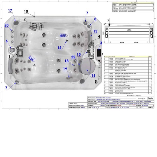 Wellis Manhattan - Udespa - 2 personer - Pearl White - Wifi