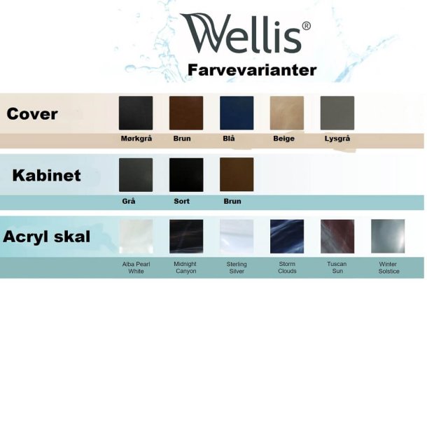 Wellis Mars Udespa P&P Ice White Classic Line - 3 personer