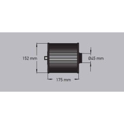 Wellis Spa Filter 175x148 bl (fine thread) V2