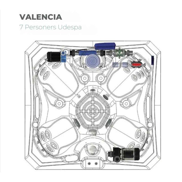Wellis Valencia 7 personer Udespa til udlejnings sommerhuse