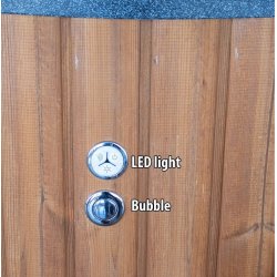 Bobble massage system til Vildmarksbad med plastindsats