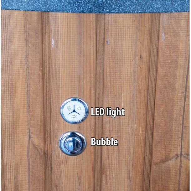 Bobble massage system til Vildmarksbad med plastindsats