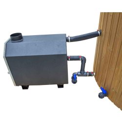 Vildmarksbad Finntub Isoleret Black Marple 25 kw Brndeovn