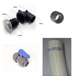 Bundaflb til Vildmarksbad med kugleventil - Saml selv